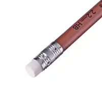 Карандаш чернографитный с ластиком ErichKrause «Metallic», HB, грифель d=2.2 мм, пластик, круглый в тубусе, металлик МИКС