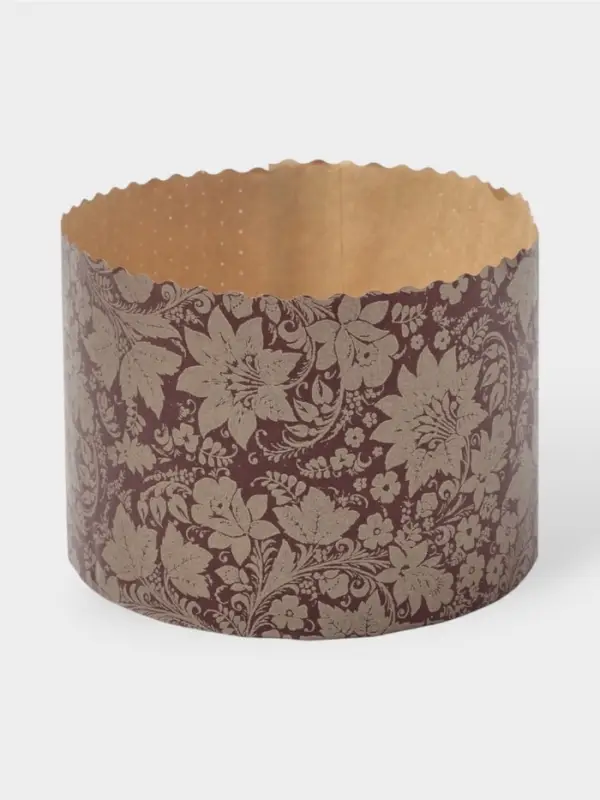 Формы для выпечки кулича бумажные, одноразовые, набор 10 шт., 13.4&times;9.5 см, коричневые