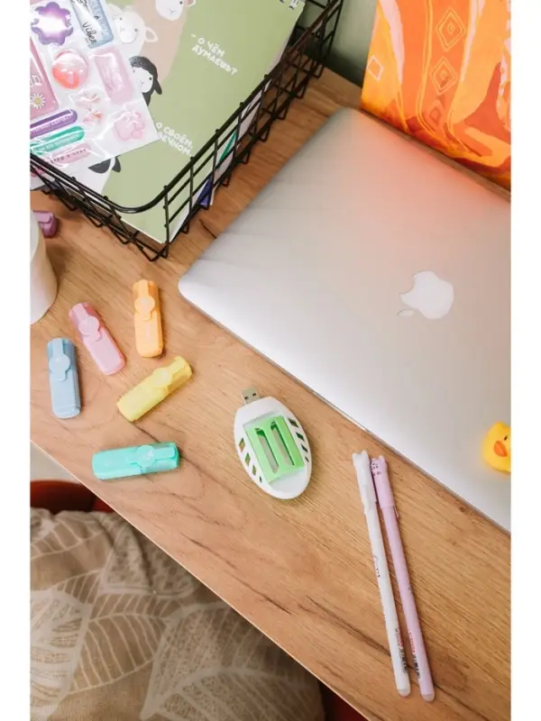 Фумигатор USB для пластин от комаров, бело-зеленый SAFEX