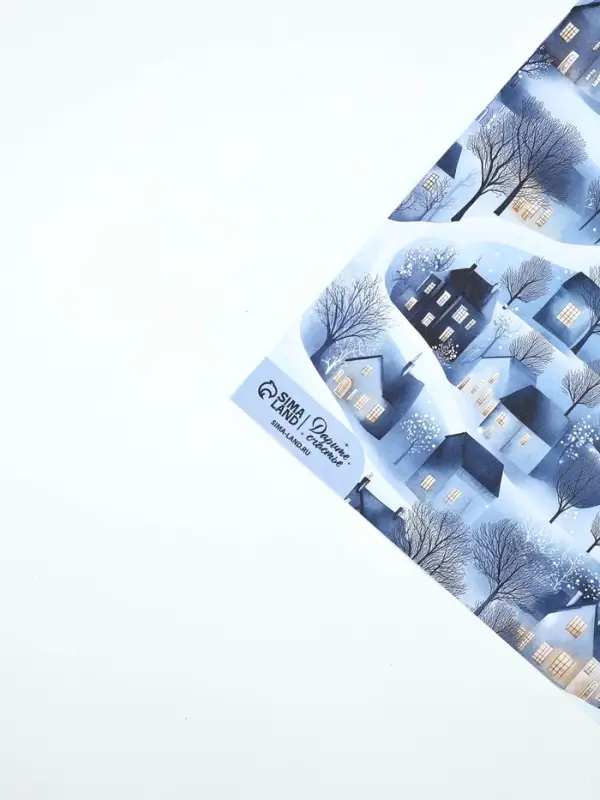 Набор упаковочной бумаги с наклейками, 6 листов, &laquo;Новый год&raquo;, 70&times;100 см