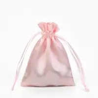 Набор подарочных атласных мешочков 50 шт., 8*10см, цвет светло-розовый (9911259) Набор подарочных атласных мешочков 50 шт., 8*10см, цвет светло-розовый (9911259)