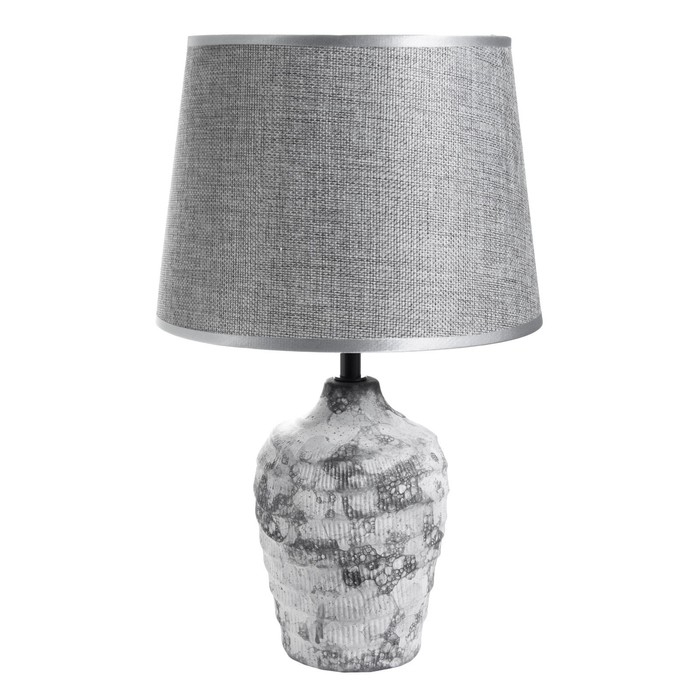 Настольная лампа Настольная лампа "Далия" Е14 40Вт серый 22,5х22,5х37см RISALUX