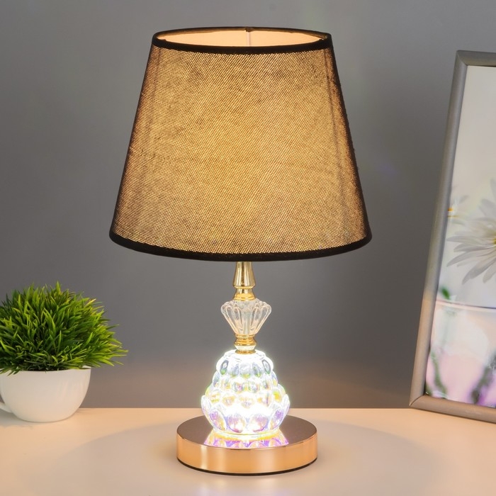 Настольная лампа Джустина 1x60Вт E27 золотой 21х21х35 см RISALUX Настольная лампа Джустина 1x60Вт E27 золотой 21х21х35 см RISALUX