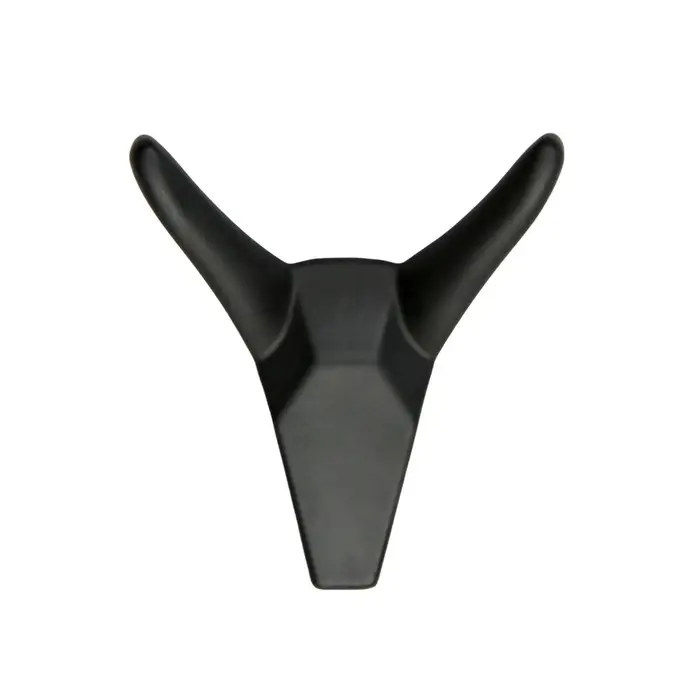 Крючок мебельный CAPPIO HORN, двухрожковый, цвет черный, 3 шт.