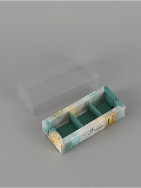 Коробка под 3 конфеты с ячейками &laquo;Текстура&raquo;, 14.5&times;6&times;3 см
