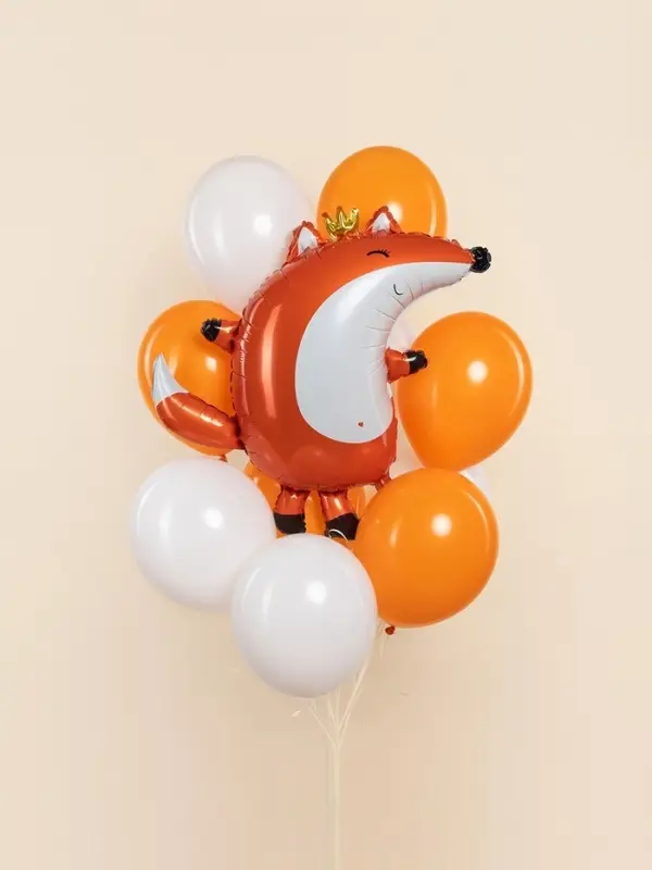 Воздушный шар фольгированный 31" &laquo;Лиса в короне&raquo;