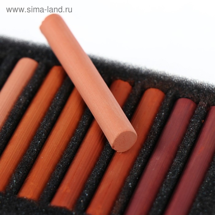 Сангина художественная, Сангина художественная, "Аква-Колор", светлая/тёмная, 4 цвета, 8 штук, в картонной коробке