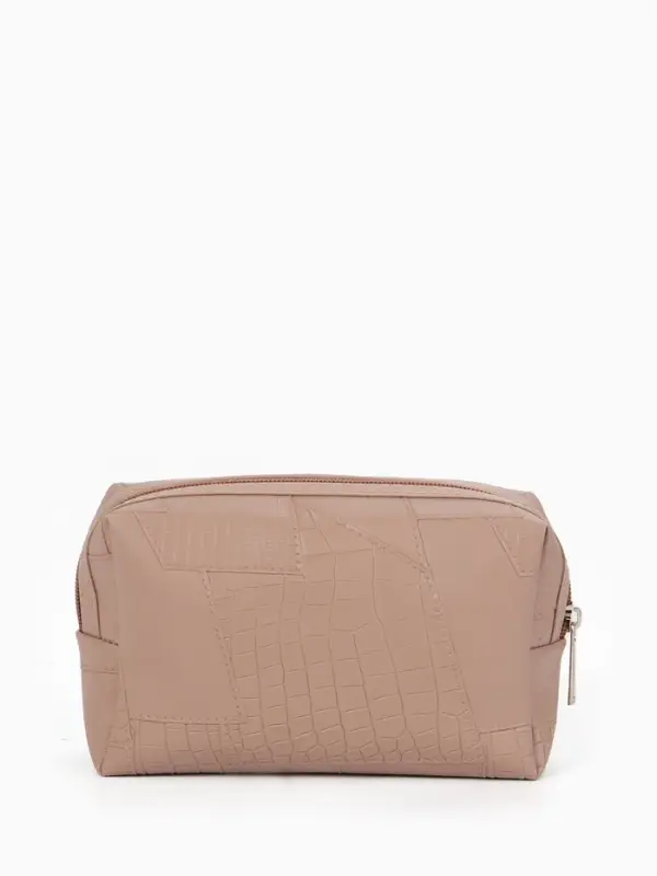 Косметичка дор Одноцвет, 16*5*10, отдел на молнии, серый