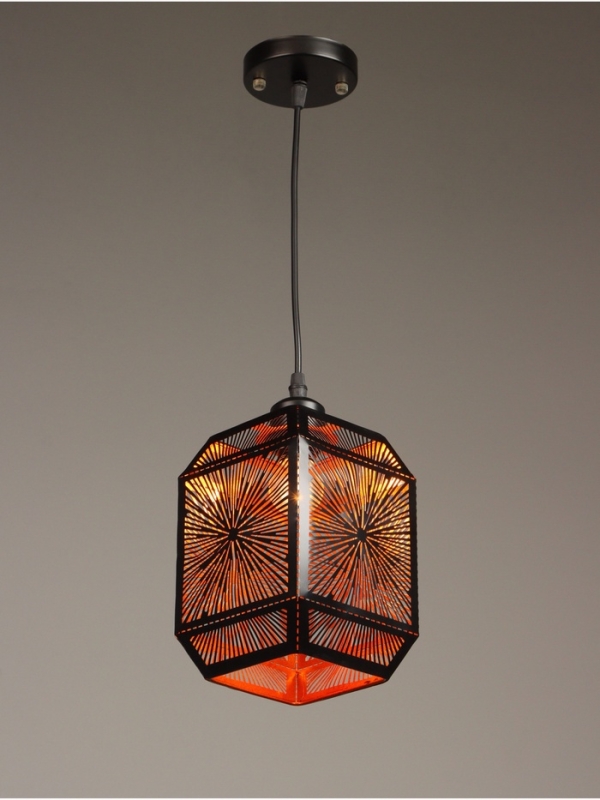 Светильник Светильник "Кэлшот" (Сияние) 1х40Вт Е27 черный 13х13х20+100см