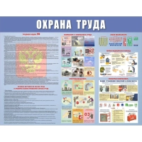 Информационный стенд-плакат Охрана труда 920х800 мм