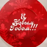 Коробка под бенто - торт с окном «Праздничное настроение», 14×14×8 см, Новый год