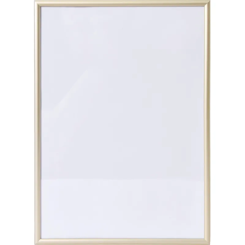 Рамка 210х297, золото, алюминевая.,  ПЭТ стекло, 2019_04_94_345