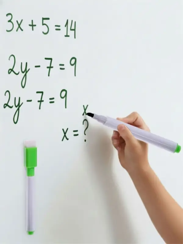 Маркер цветной на водной основе с губкой, набор 4 шт.