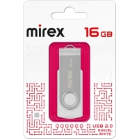 Флеш-память Mirex USB SWIVEL WHITE 16Gb (13600-FMUSWT16 )