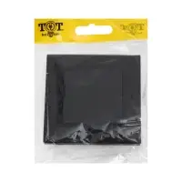 Выключатель проходной TOT Matte Glass, 10 А, 1 клавиша, скрытый монтаж, стеклянная рамка, чёрный