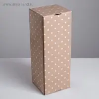 Коробка подарочная складная, упаковка, &laquo;Крафт&raquo;, 12 х 33.5 х 12 см