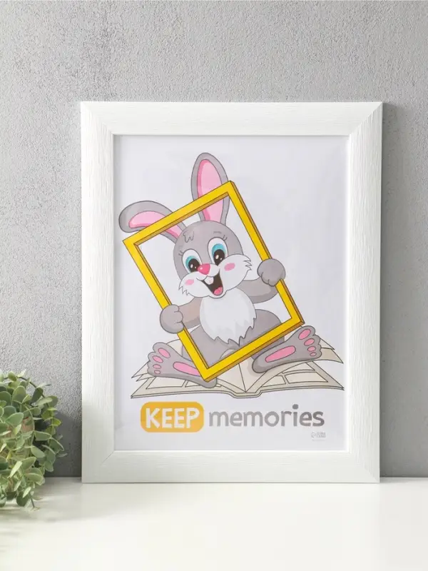 Фоторамка для фото 30&times;40 см Keep memories Luxe Elegance, пластик, белый, (пластиковый экран)