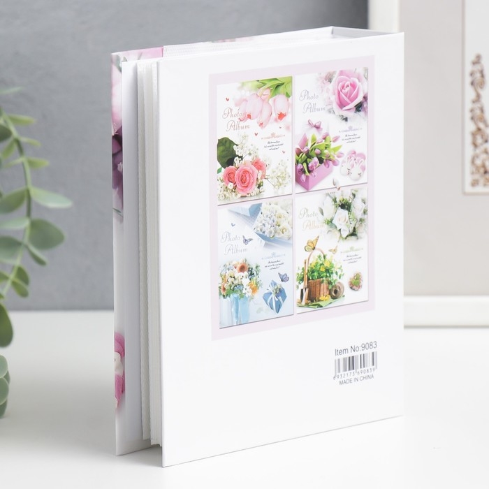 Фотоальбом на 40 фото 10х15 см Фотоальбом на 40 фото 10х15 см "Цветочный" в коробке МИКС 17х14х4,5 см