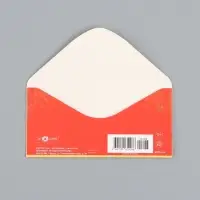 Конверт для денег &laquo;Цветы и яблоки&raquo;, 16,5 х 8 см