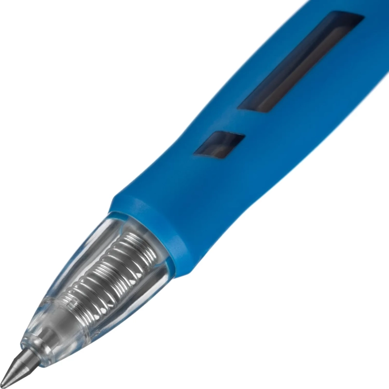 Ручка гелевая автомат. Deli Arris диаметр шарика 0,5мм рез манж синяя