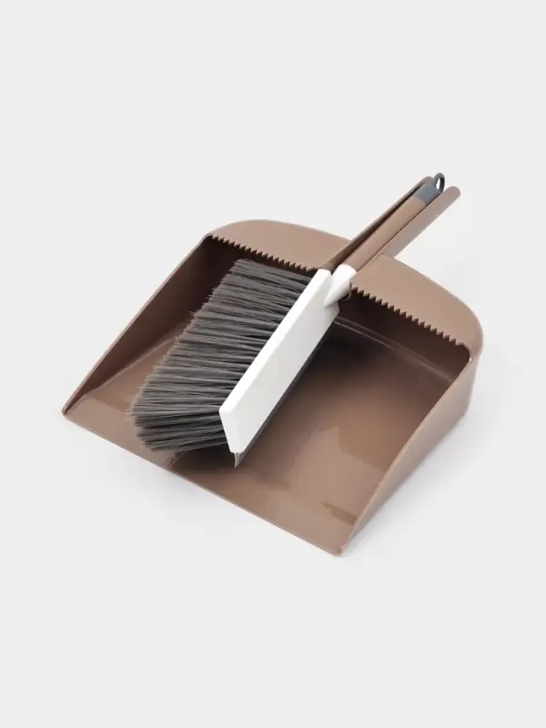 Набор для уборки: совок в комплекте с щёткой и встроенным водосгоном&laquo;Порядок&raquo;, 34&times;24&times;9 см, МИКС