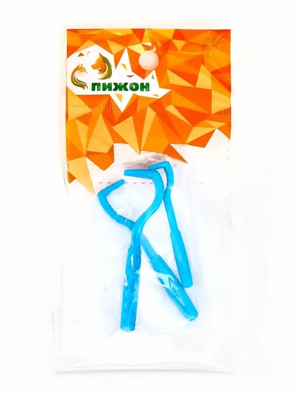 Набор выкручивателей для клещей, 3 размера, пластик, голубой