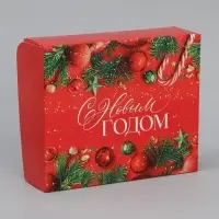 Коробка складная «Новогоднее настроение», 20 х 17 х 6 см