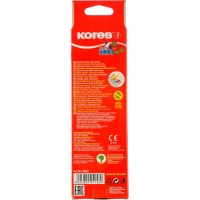 Карандаши цветные 2цв 3-гран,двустор Kores JUMBO 94851