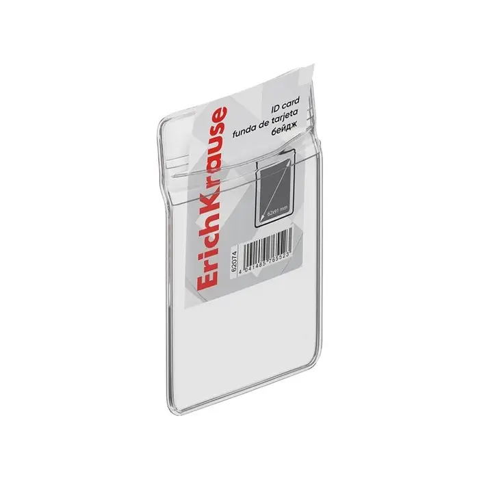 Набор бейджей вертикальных 62 х 91 мм, ErichKrause прозрачный Набор бейджей вертикальных 62 х 91 мм, ErichKrause прозрачный