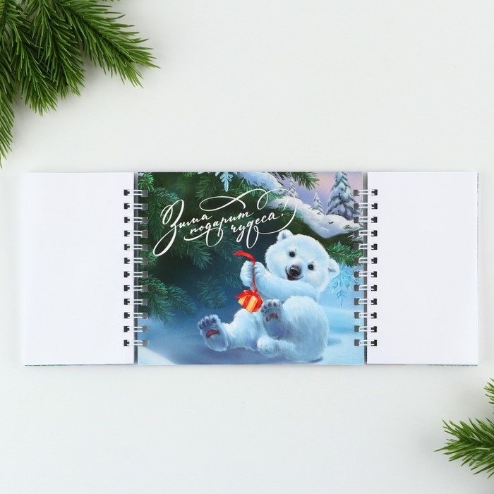 Блокнот новогодний двойной на гребнях «Мечты сбываются» Блокнот новогодний двойной на гребнях «Мечты сбываются»