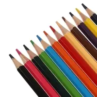 Карандаши 12 цветов, заточенные, шестигранные, с точилкой, дерево
