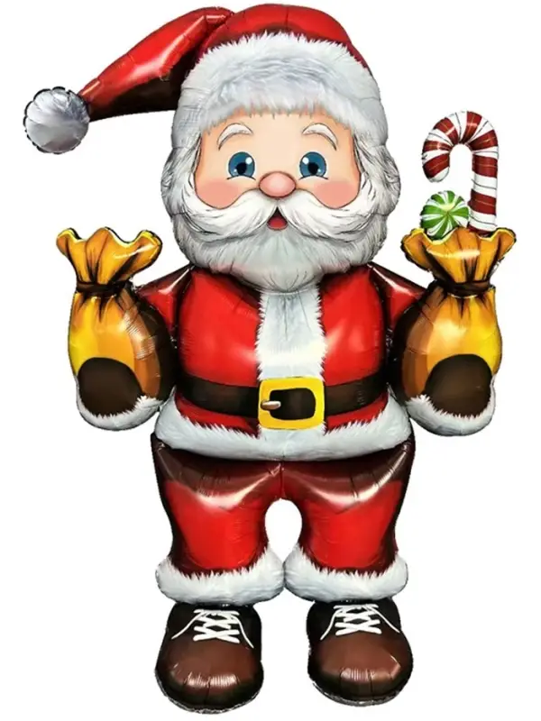Воздушный шар фольгированный 43 Воздушный шар фольгированный 43" «Дед мороз с подарками», под воздух