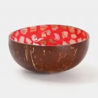 Чаша &laquo;Пламя&raquo;, 14&times;14&times;6 см, кокос