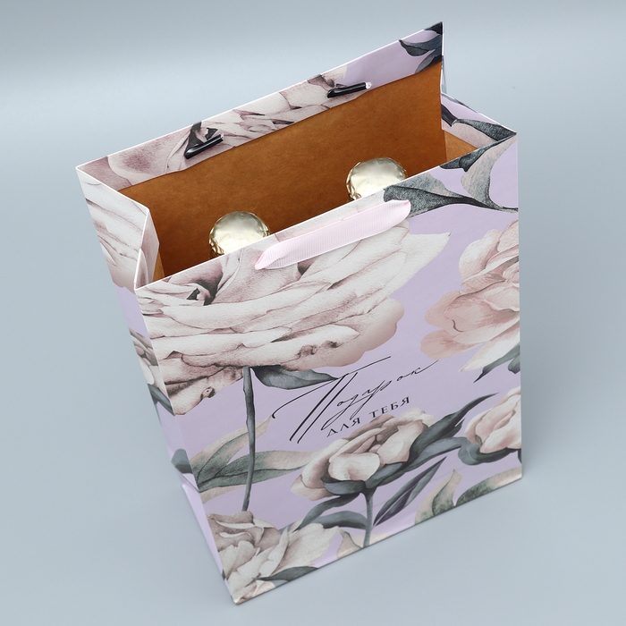 Пакет подарочный под две бутылки, упаковка, «Для тебя», 35 х 20 х 9 см Пакет подарочный под две бутылки, упаковка, «Для тебя», 35 х 20 х 9 см