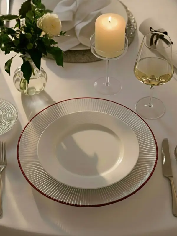 Тарелка подстановочная Magistro Radiant, d=33 см, стекло, прозрачная