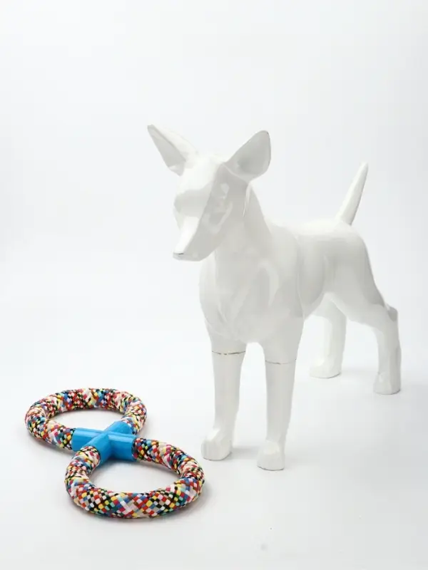 Игрушка для собак канатная &laquo;Восьмёрка&raquo;, тренировочная, до 38 см, до 260 г