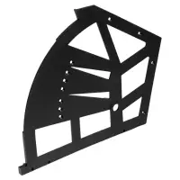 Механизм для обувницы полок CAPPIO, 3-х ярусная, до 13 мм, пластик, черный