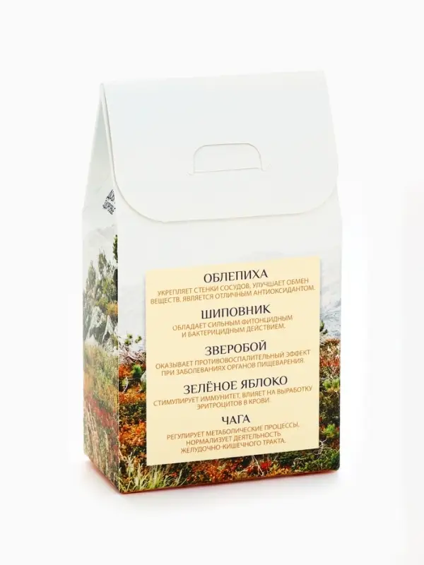 Ягодно-травяной чай &laquo;Сибирского здоровья&raquo;: облепиха, шиповник, зелёное яблоко, чага, зверобой, 50 г