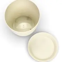 Горшок для цветов с поддоном &laquo;Ротанг&raquo;, 4.7 л, d=15 см, h=14 см, пластиковый, белый