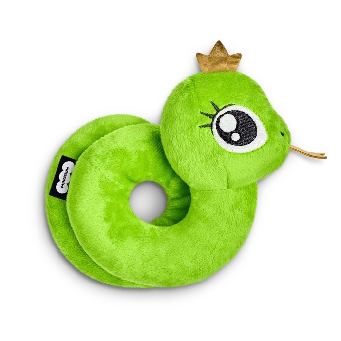 Мягкая игрушка змея «Золотая принцесса», 17 см Мягкая игрушка змея «Золотая принцесса», 17 см