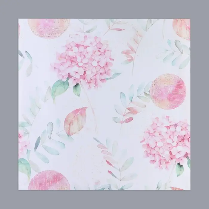 Бумага упаковочная &laquo;Гортензия&raquo;, 53 х 53 см