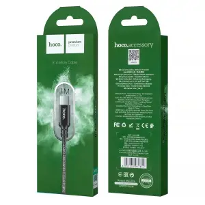 Кабель X14 HOCO USB на Micro USB 1M черный