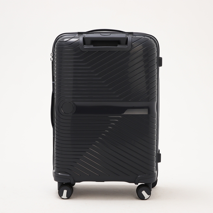 Чемодан средний 69 л (M), отдел на молнии, кодовый замок, 4 колеса, цвет тёмно-серый Чемодан средний 69 л (M), отдел на молнии, кодовый замок, 4 колеса, цвет тёмно-серый