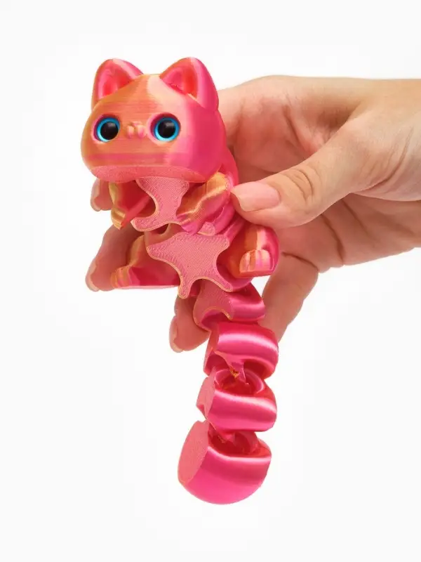 3Д - печатная игрушка &laquo;Кошка&raquo;, подвижная, цвет МИКС