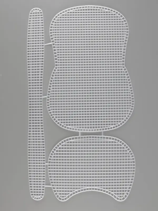 Канва-основа для вышивания сумки, пластиковая, 42&times;24 см, цвет белый