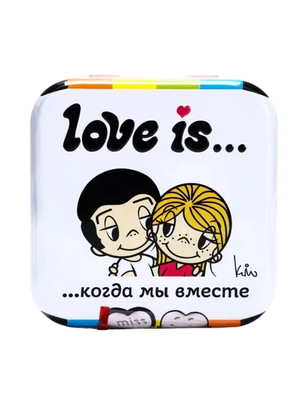 Конфеты освежающие Love is, в форме сердца, со вкусом клубники, 20 г