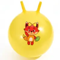 Мяч - прыгун с рожками ONLYTOP, d=55 см, цвет МИКС