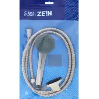 Набор для душа ZEIN Z0201, шланг 150 см, держатель для душа, гайки пластик, лейка 1 режим