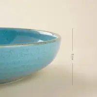 Тарелки глубокие SL Home &laquo;Аззура&raquo;, 750 мл, набор 2 шт., фарфор, бирюзовые