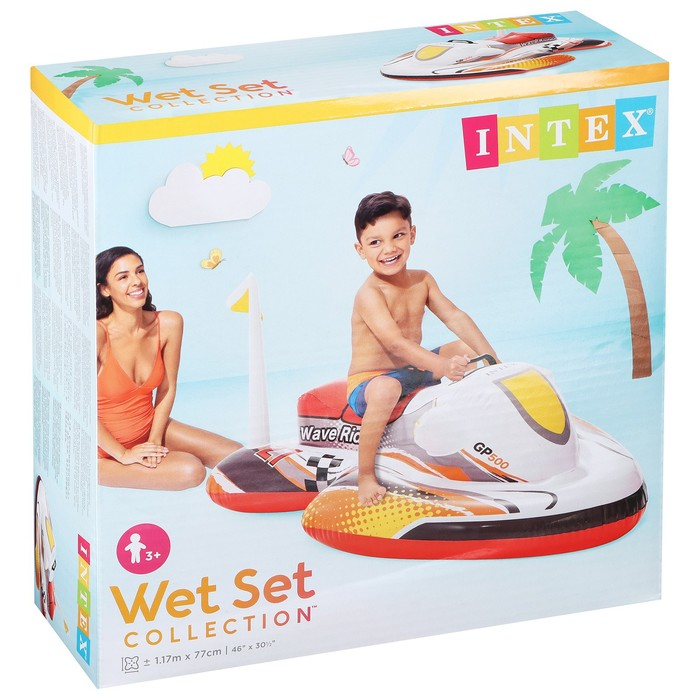 Игрушка надувная для плавания «Скутер» с ручками, 117 х 77 см, от 3 лет, 57520NP INTEX, цвет МИКС Игрушка надувная для плавания «Скутер» с ручками, 117 х 77 см, от 3 лет, 57520NP INTEX, цвет МИКС